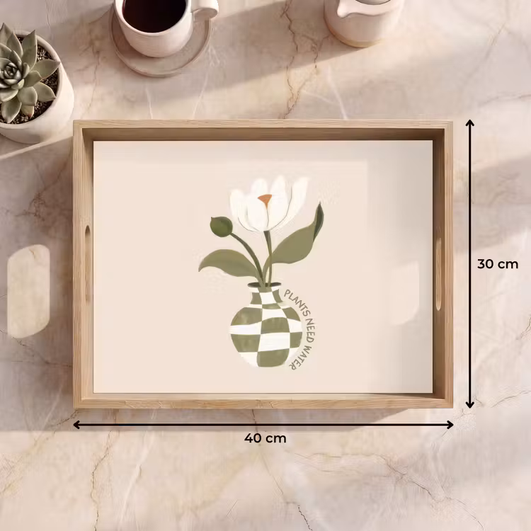 Vassoio - Fiore - Bianco - Vaso - Citazione — 7