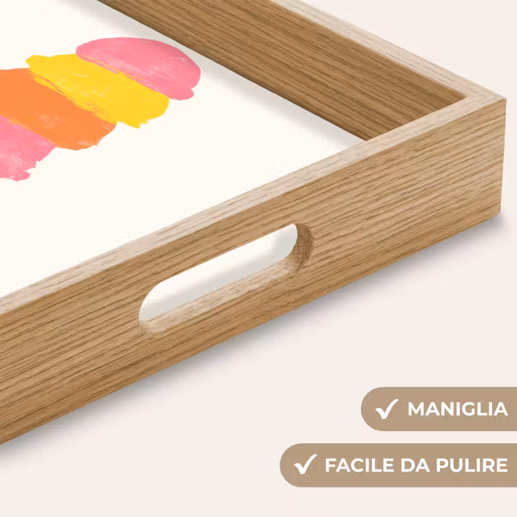 Vassoio - Gelato a cucchiaiate - Corna - Illustrazione - Minimalista — 8