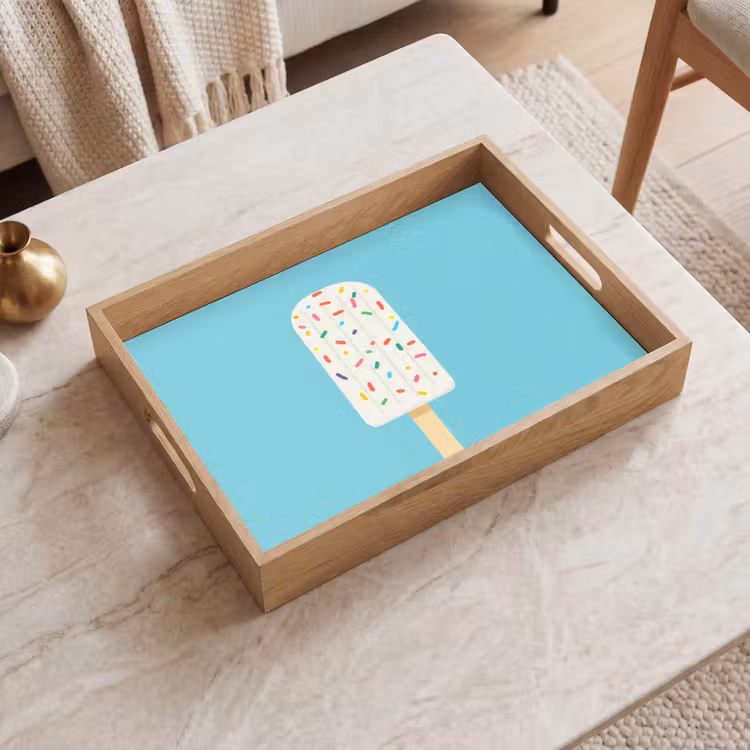 Vassoio - Gelato - Bastoncino - Spolverini - Azzurro — 2