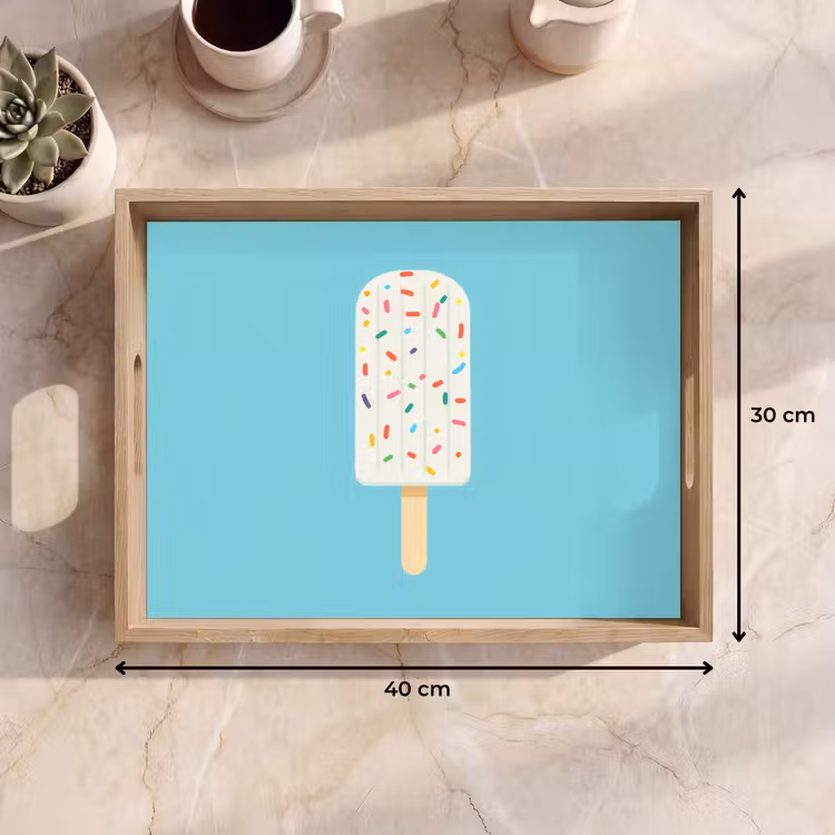 Vassoio - Gelato - Bastoncino - Spolverini - Azzurro — 7
