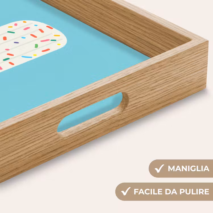 Vassoio - Gelato - Bastoncino - Spolverini - Azzurro — 8