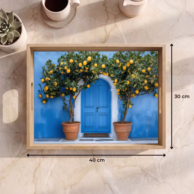 Vassoio - Limoni - Giallo - Porta - Vasi — 7