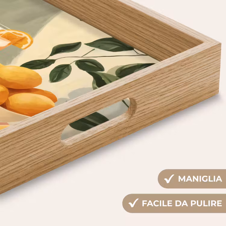 Vassoio - Limoni - Vetro - Tovaglia - Bloccati — 8