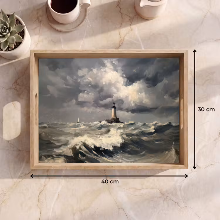 Vassoio - Faro - Onde - Tempesta — 7