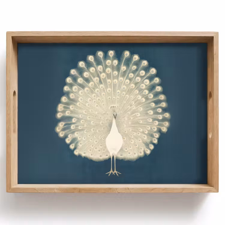 Vassoio - Uccello - Blu - Vintage — 1