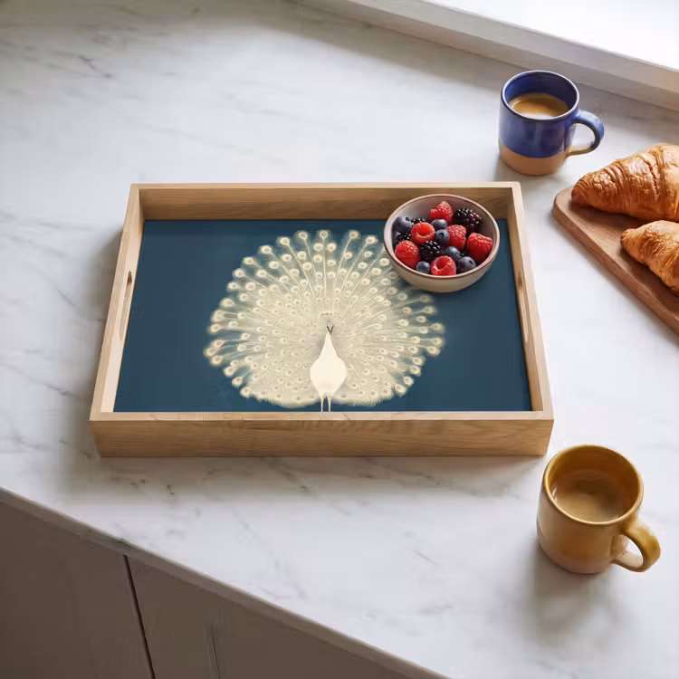 Vassoio - Uccello - Blu - Vintage — 3