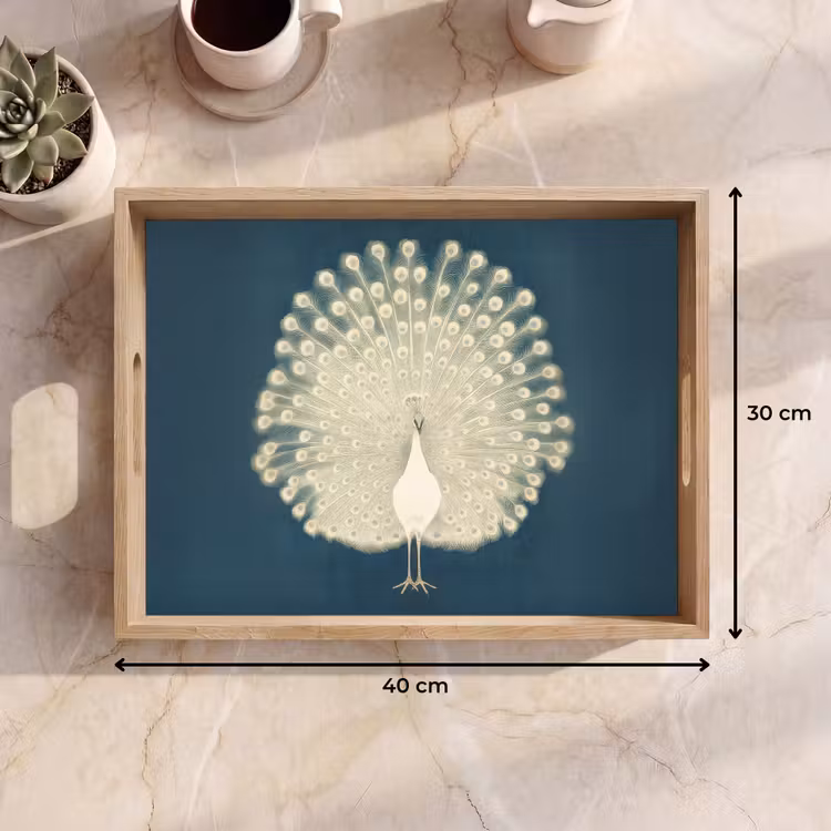 Vassoio - Uccello - Blu - Vintage — 7