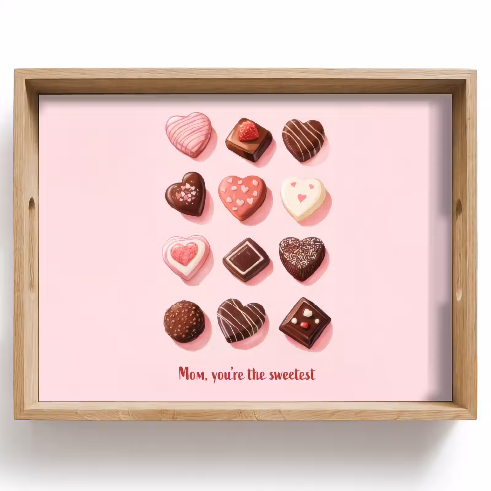 Vassoio - Cioccolatini - A forma di cuore - Dearest — 1
