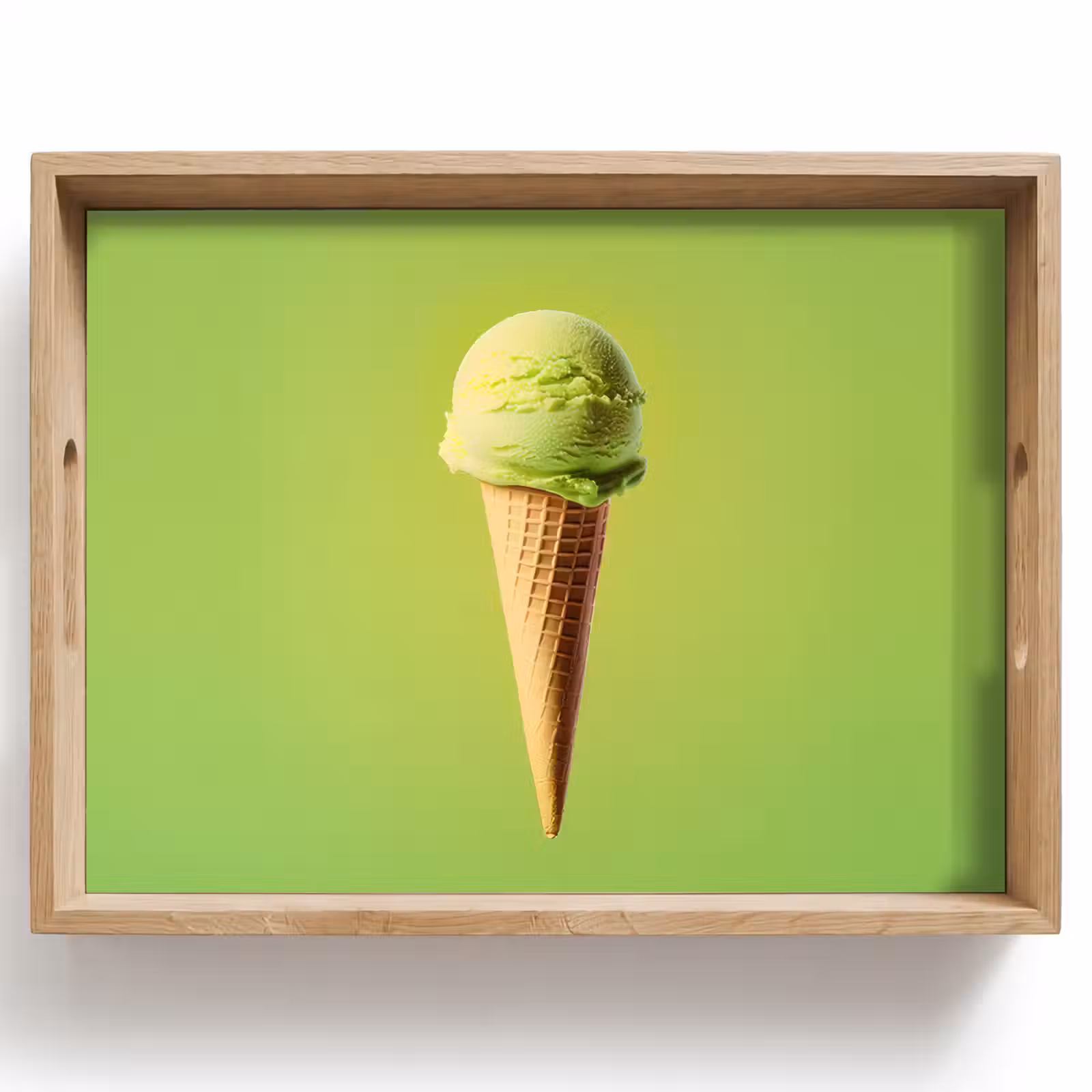 Vassoio - Corno - Paletta per gelato - Verde — 1