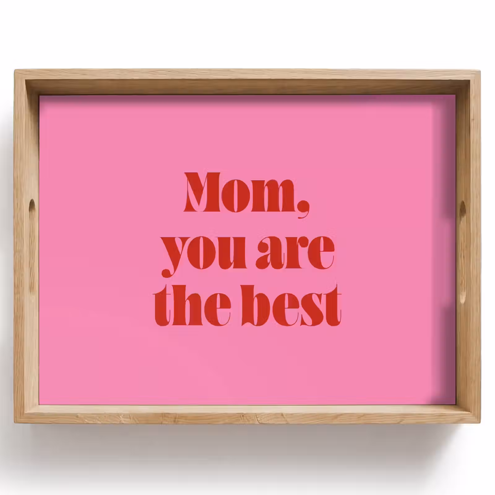 Vassoio - Madre - Messaggio - Rosa — 1