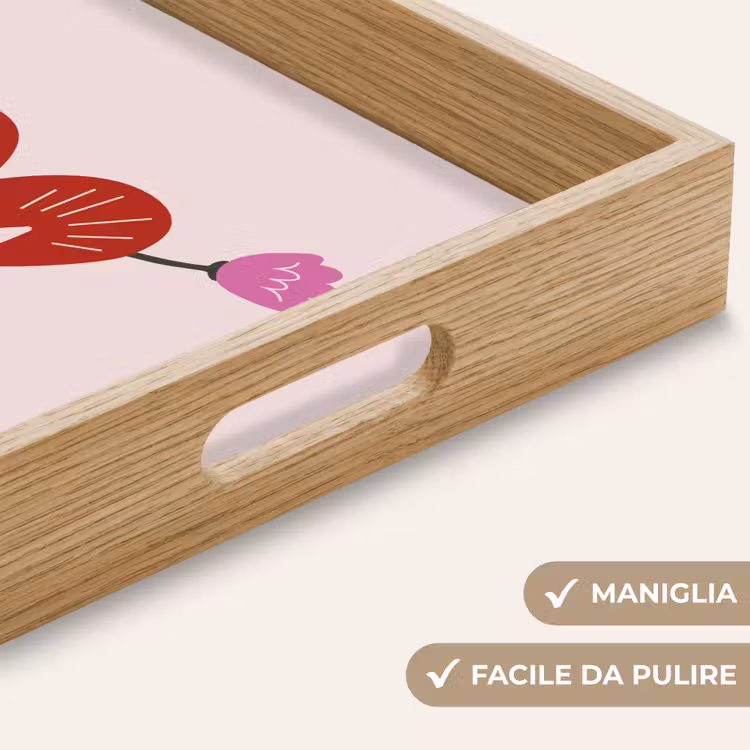 Vassoio - Cuore - Rosso - Fiore - Madre — 8