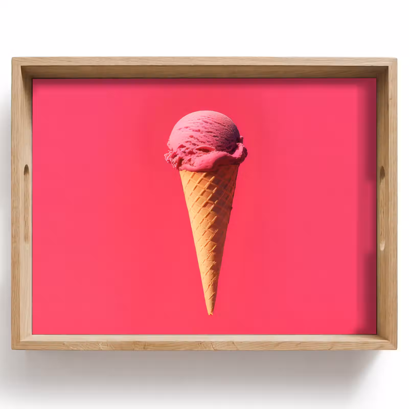 Vassoio - Paletta per gelato - Rosa - Corno — 1