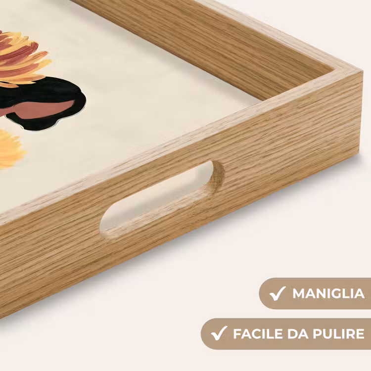 Vassoio - Donna - Minimalista - Fiore — 8