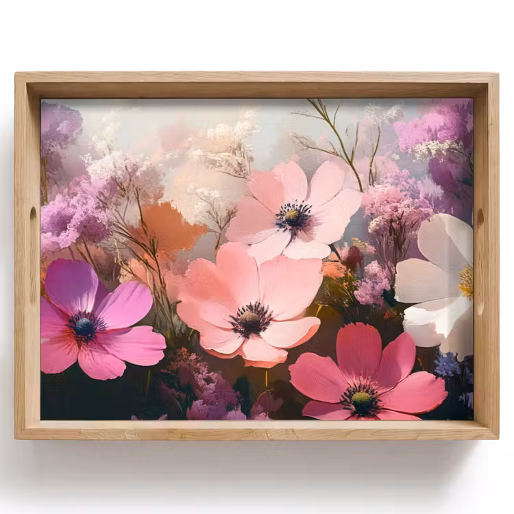 Vassoio - Fiori - Colorati - In fiore — 1
