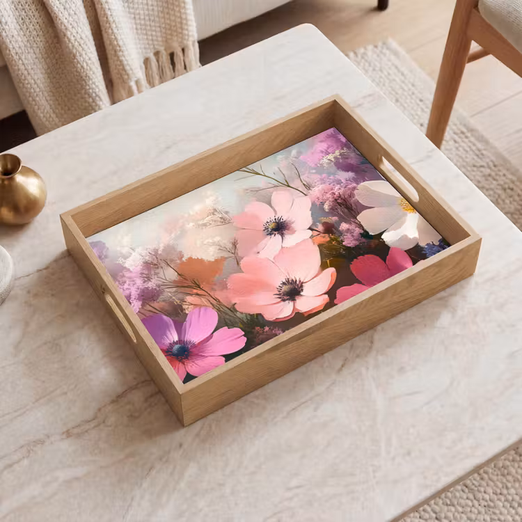 Vassoio - Fiori - Colorati - In fiore — 2