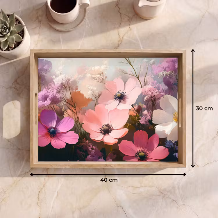 Vassoio - Fiori - Colorati - In fiore — 7