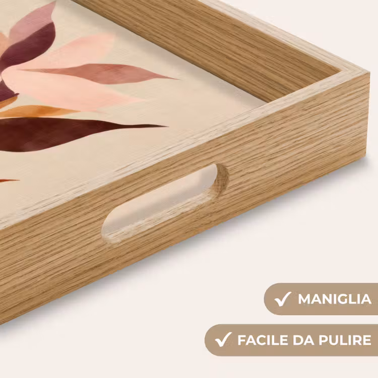 Vassoio - Fiori - Petali - Minimalista - Rosa — 8