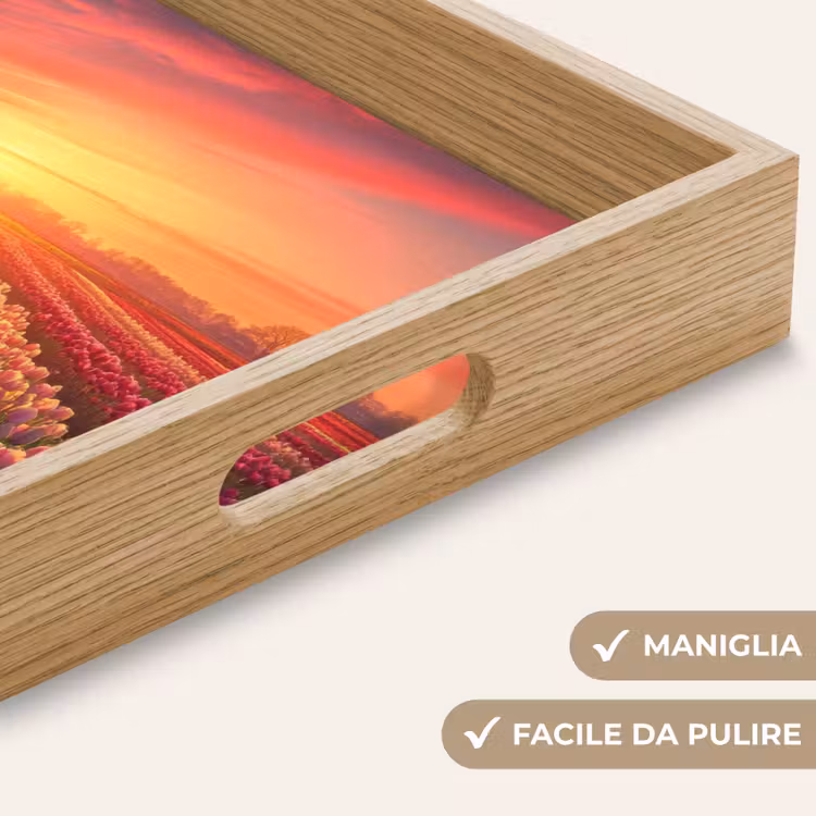 Vassoio - Mulino a vento - Tramonto - Paesaggio — 8