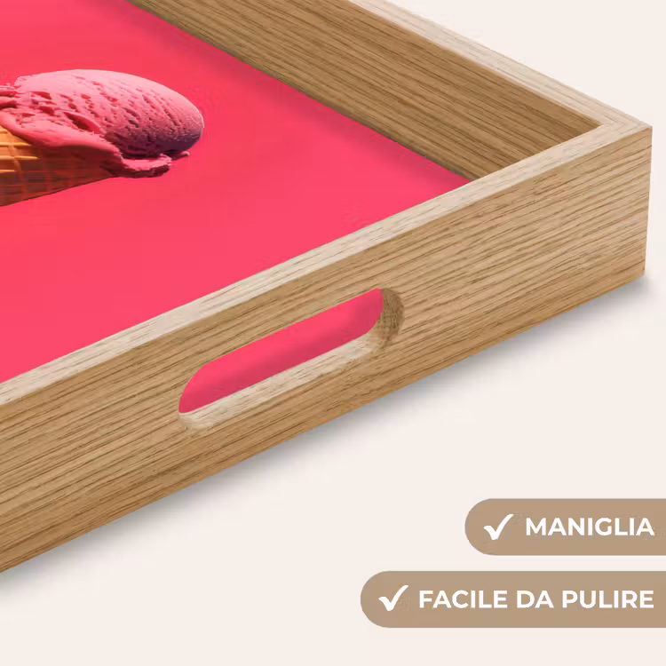 Vassoio - Paletta per gelato - Rosa - Corno — 8