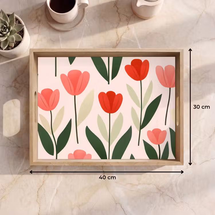 Vassoio - Tulipani - Moderni - Rosa — 7
