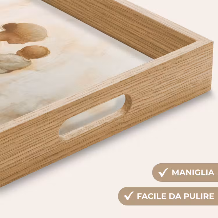 Vassoio - Bambino - Madre - Acquerello — 8