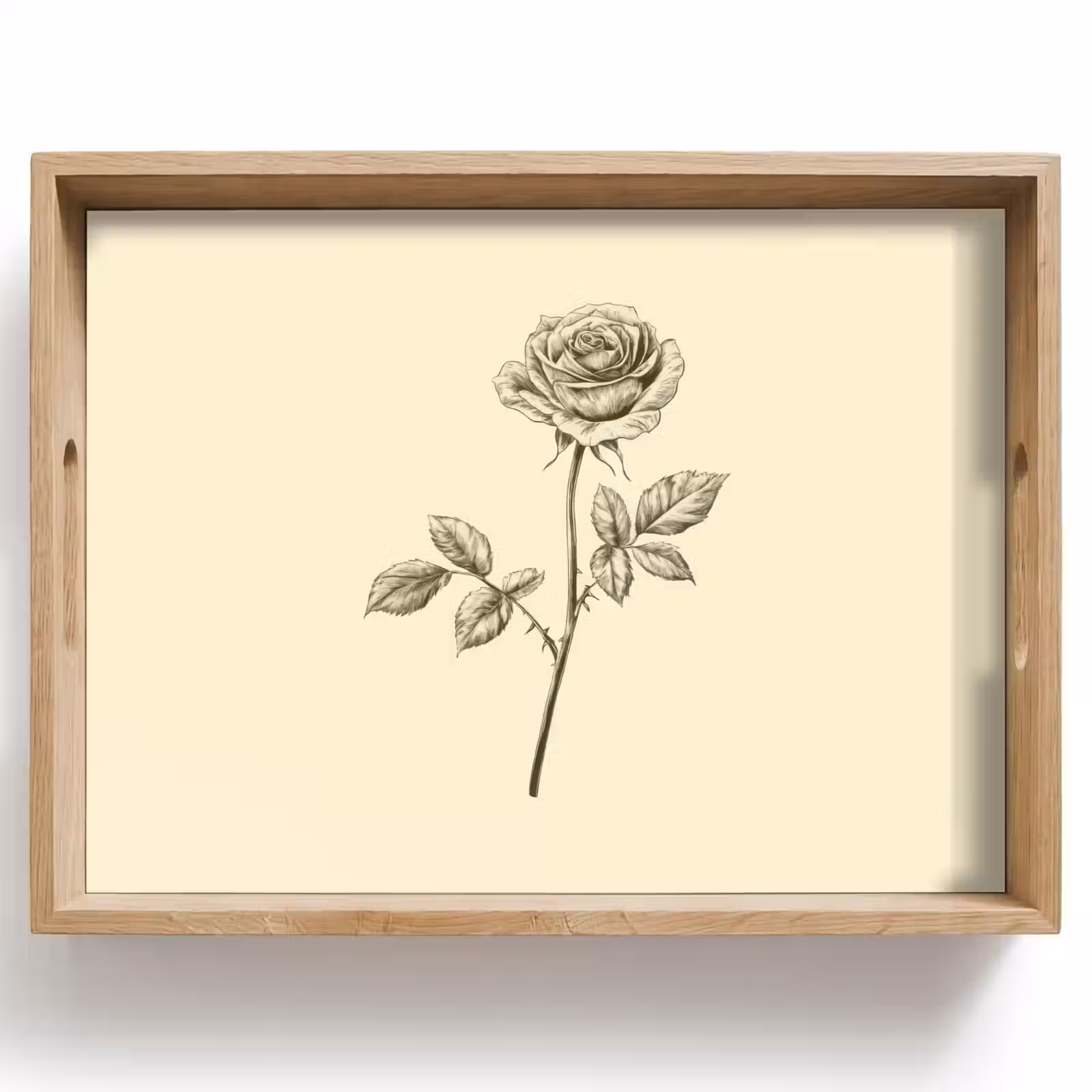 Vassoio - Illustrazione - Nero - Rosa — 1
