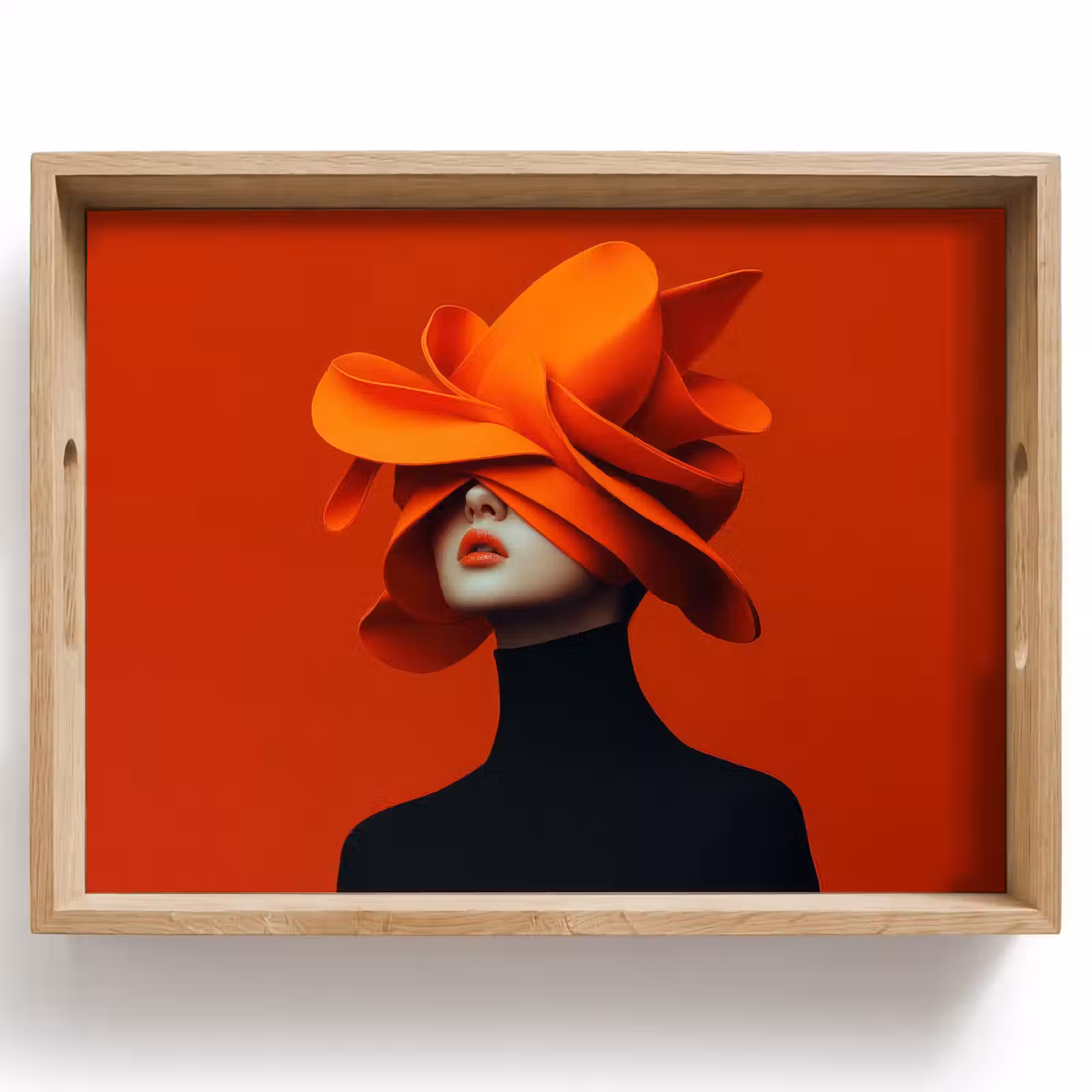 Vassoio - Arancione - Cappello - Donna — 1