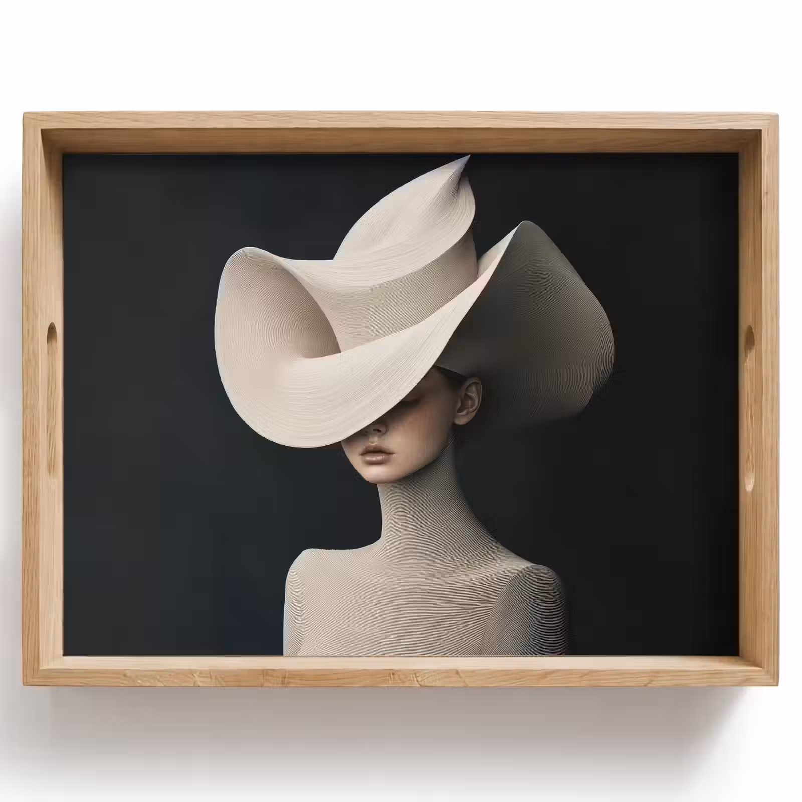 Vassoio - Donna - Mosso - Cappello — 1