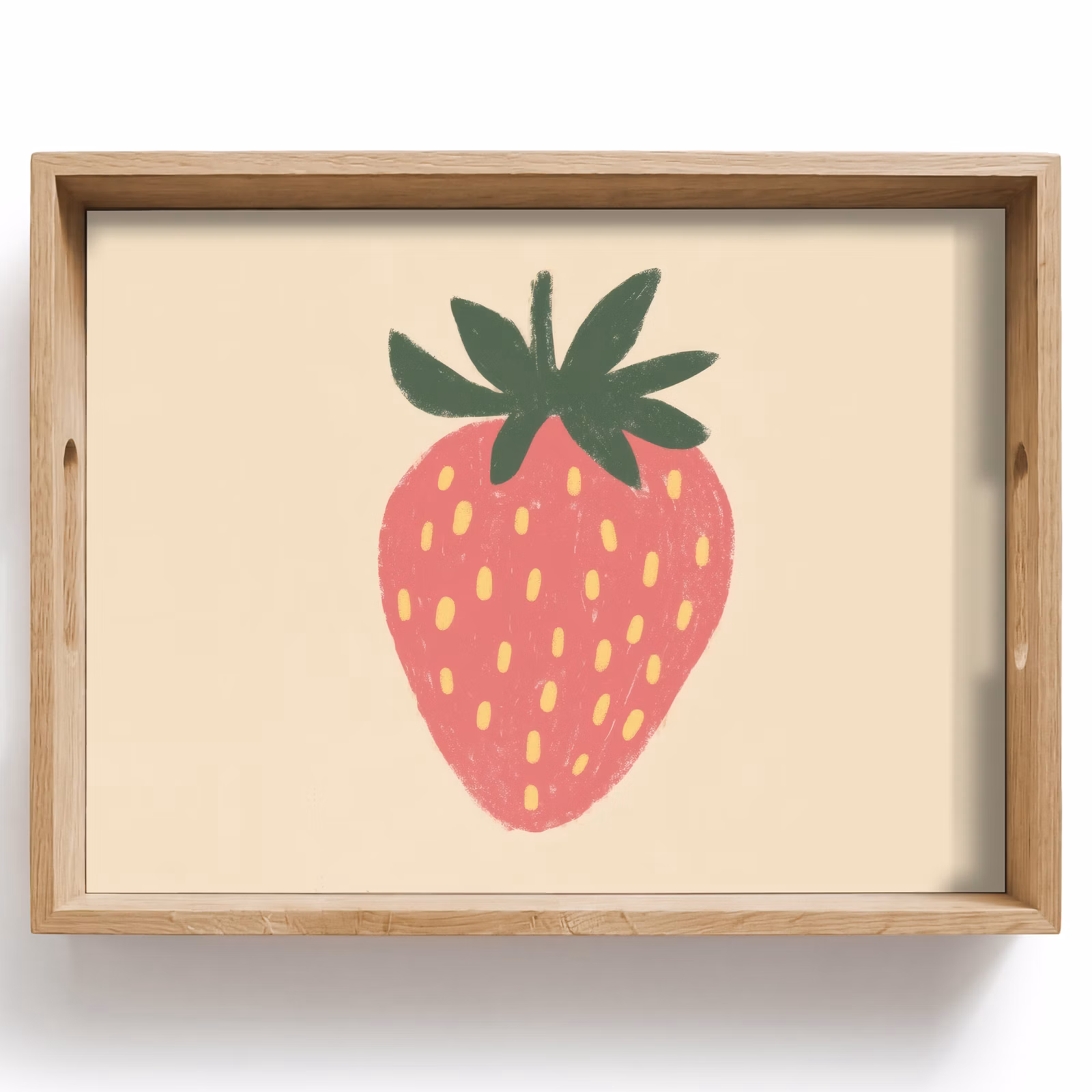 Vassoio - Fragola - Minimalista - Rosso - Frutta — 1