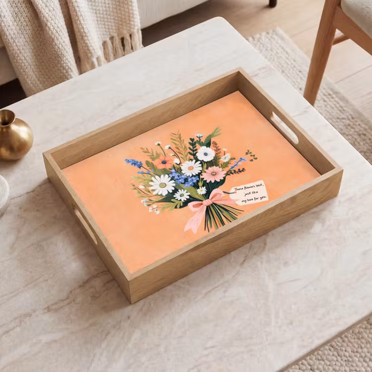Vassoio - Bouquet - Fiocco - Citazione — 2