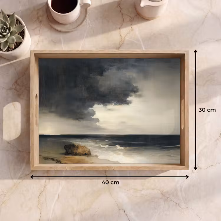 Vassoio - Costa - Onde - Roccia - Tempesta — 7