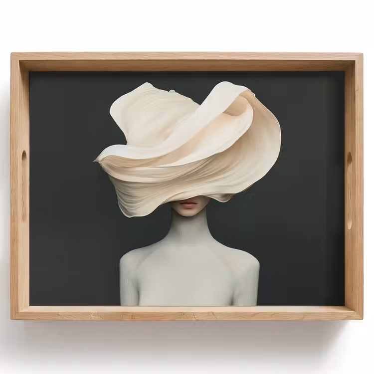 Vassoio - Donna - Beige - cappello — 1