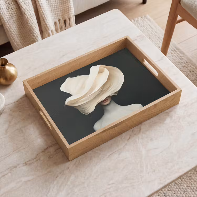 Vassoio - Donna - Beige - cappello — 2