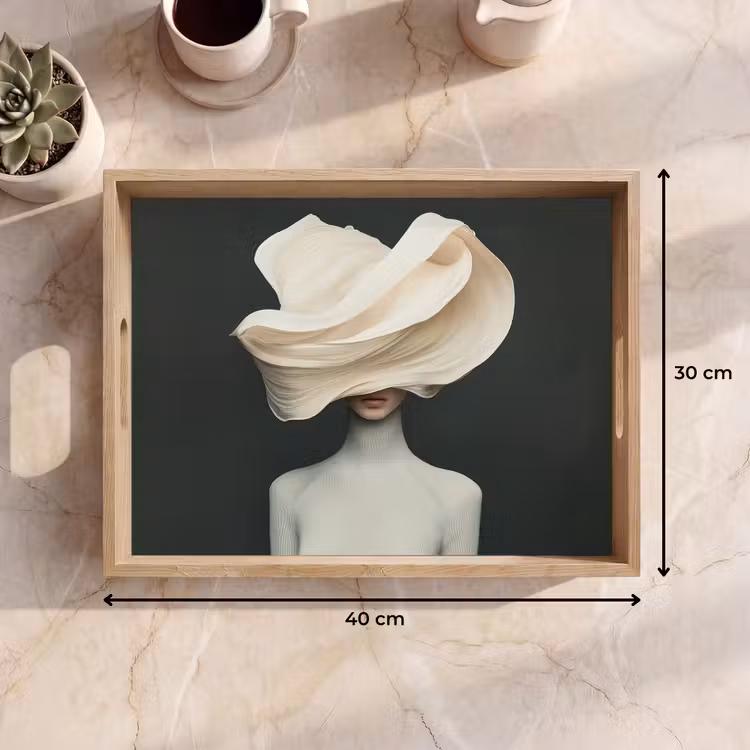 Vassoio - Donna - Beige - cappello — 7