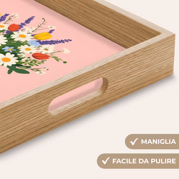 Vassoio - Fiori - Nastro - Biglietto — 8