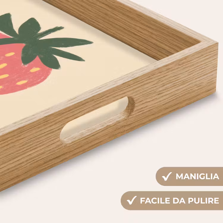 Vassoio - Fragola - Minimalista - Rosso - Frutta — 8