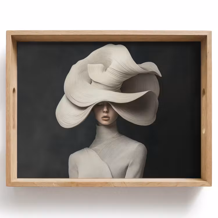 Vassoio - Moderno - Donna - Cappello — 1