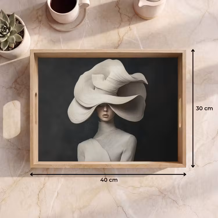 Vassoio - Moderno - Donna - Cappello — 7