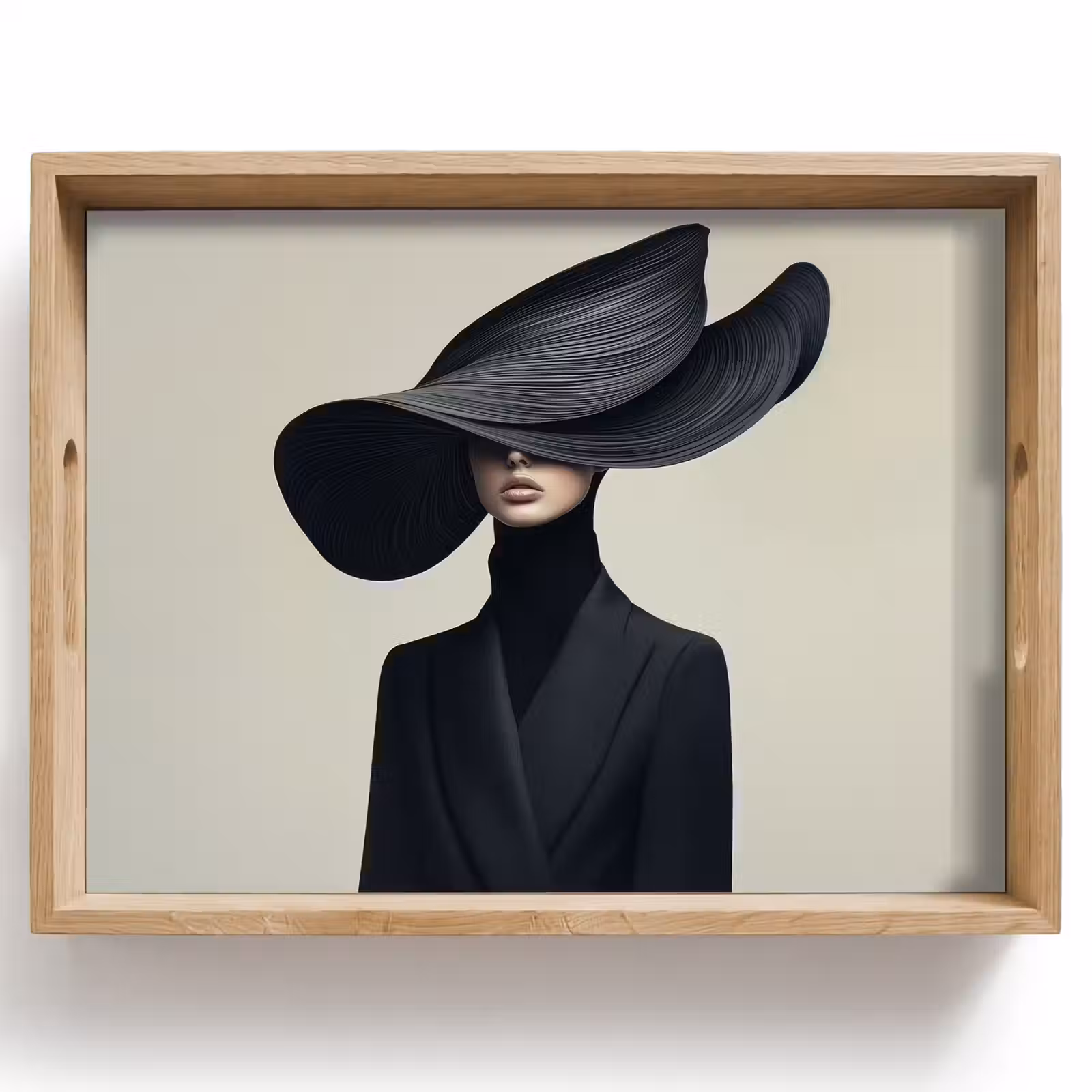 Vassoio - Nero - Donna - Cappello — 1