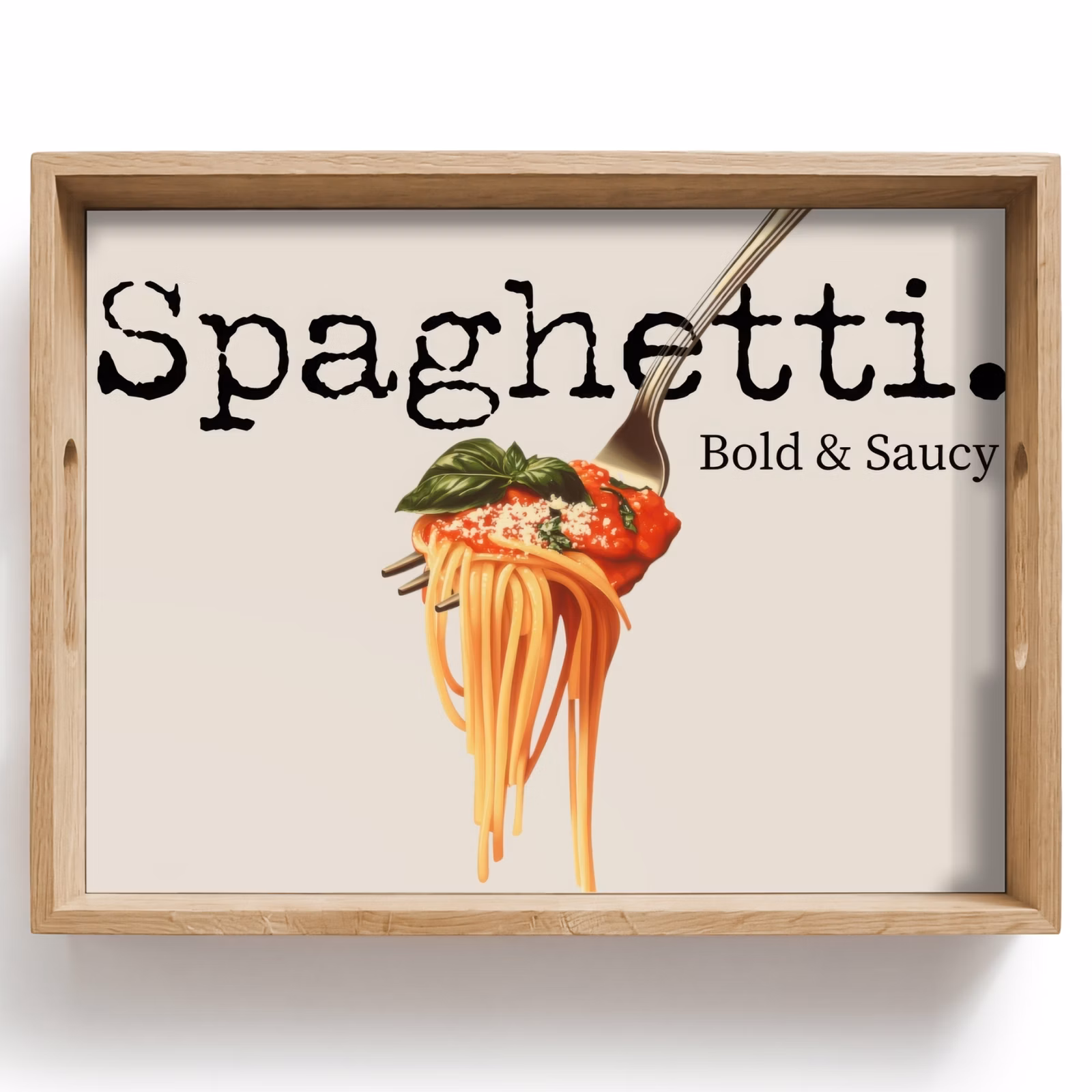 Vassoio - Spaghetti - salsa di pomodoro - parmigiano — 1