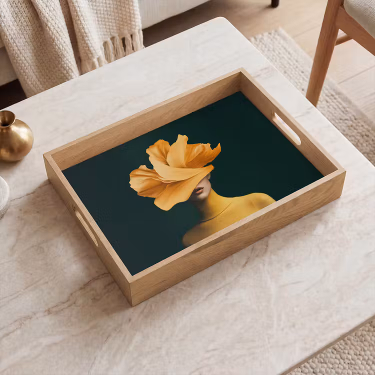 Vassoio - Donna - Cappello - Giallo — 2