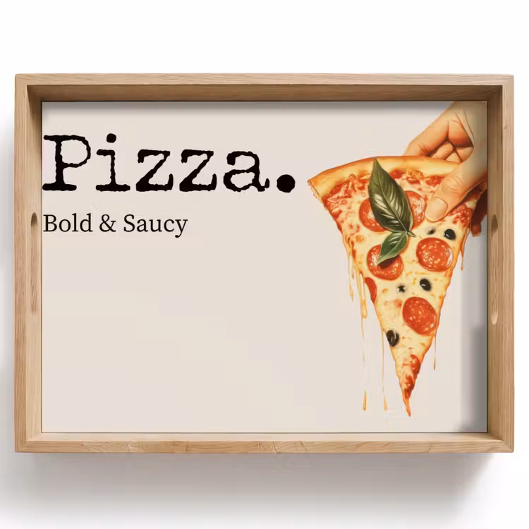 Vassoio - Pizza - Formaggio - Salame piccante — 1