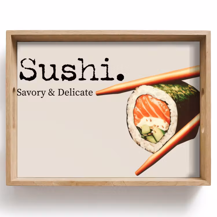 Vassoio - Sushi - Salmone - Riso - Giapponese — 1