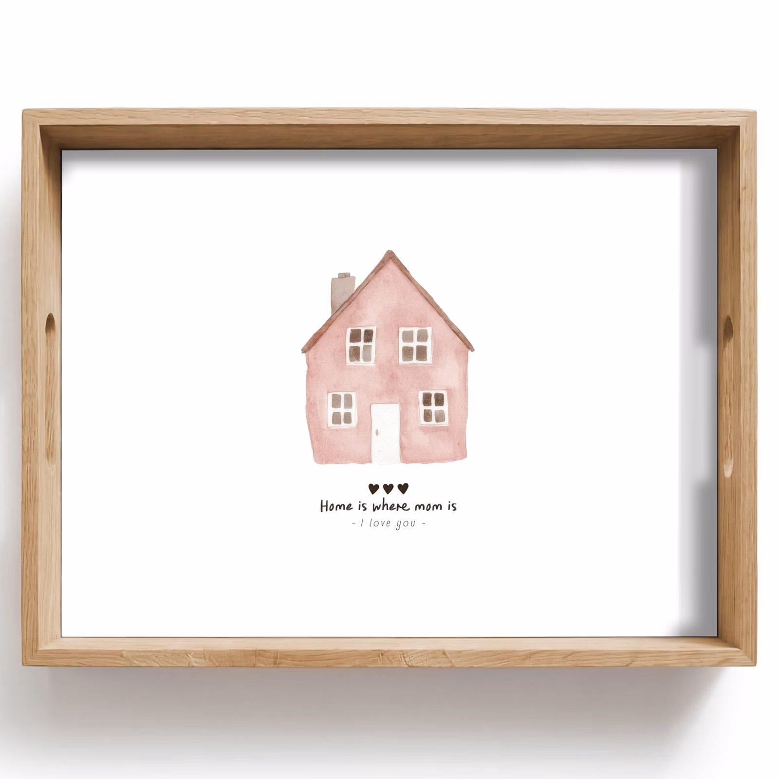 Vassoio - Cottage - Rosa - Citazione - Madre — 1