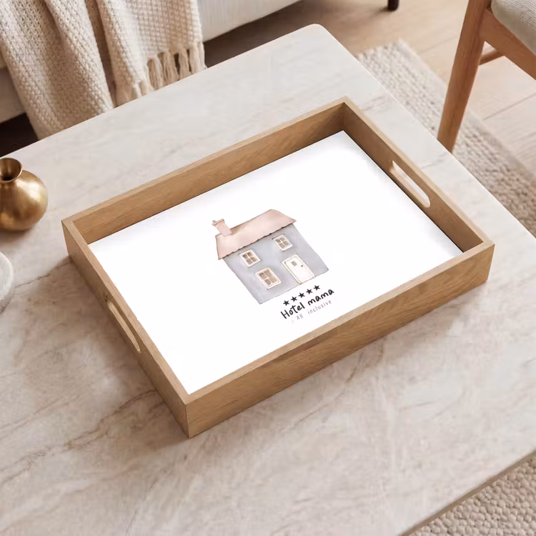 Vassoio - Azzurro - Casa - Mamma - Testo — 2