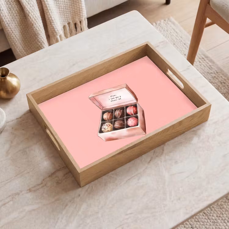 Vassoio - Scatola - Bonbons - Amorevole - Testo — 2