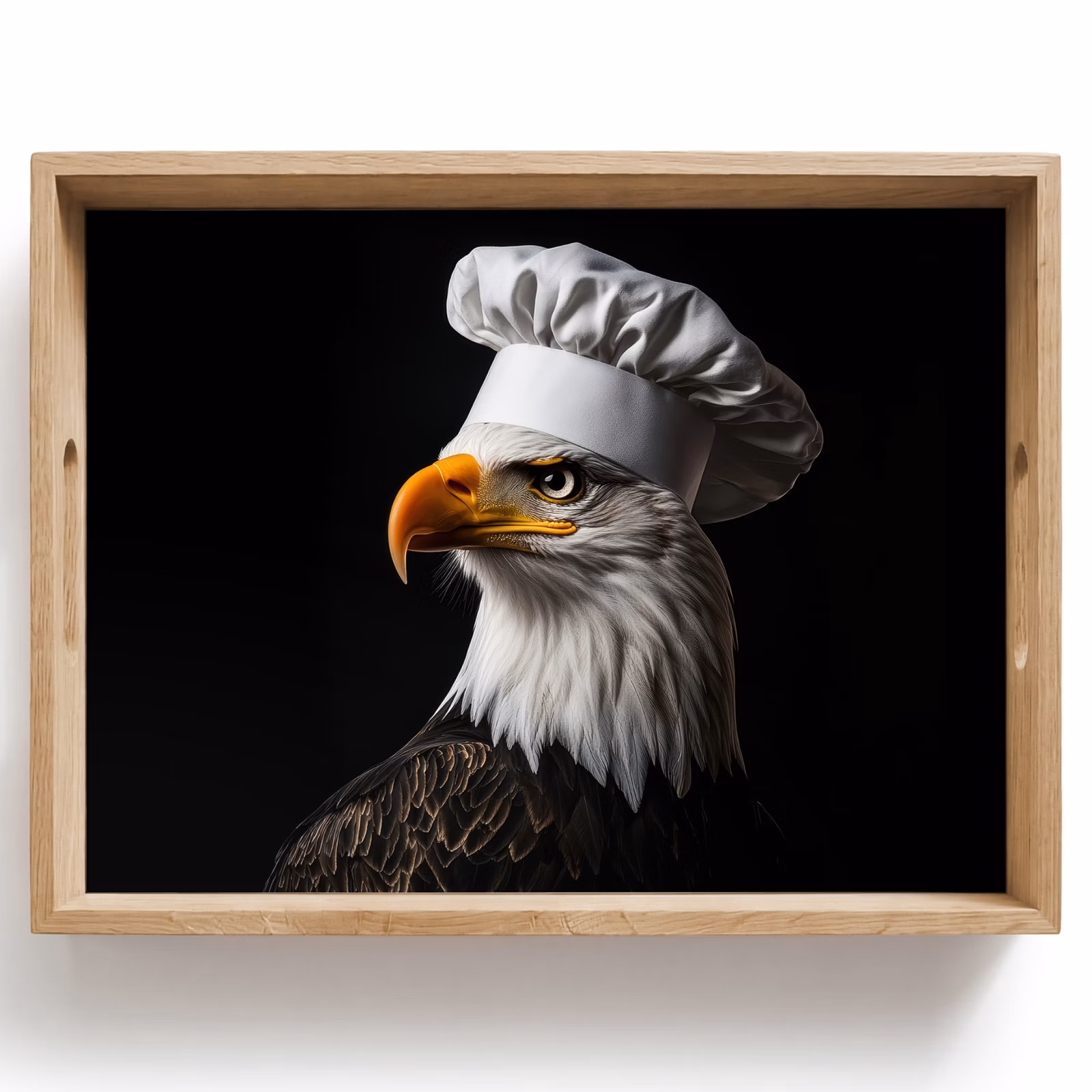 Vassoio - Aquila - America - Cappello da cuoco - Uccello - Robusto — 1