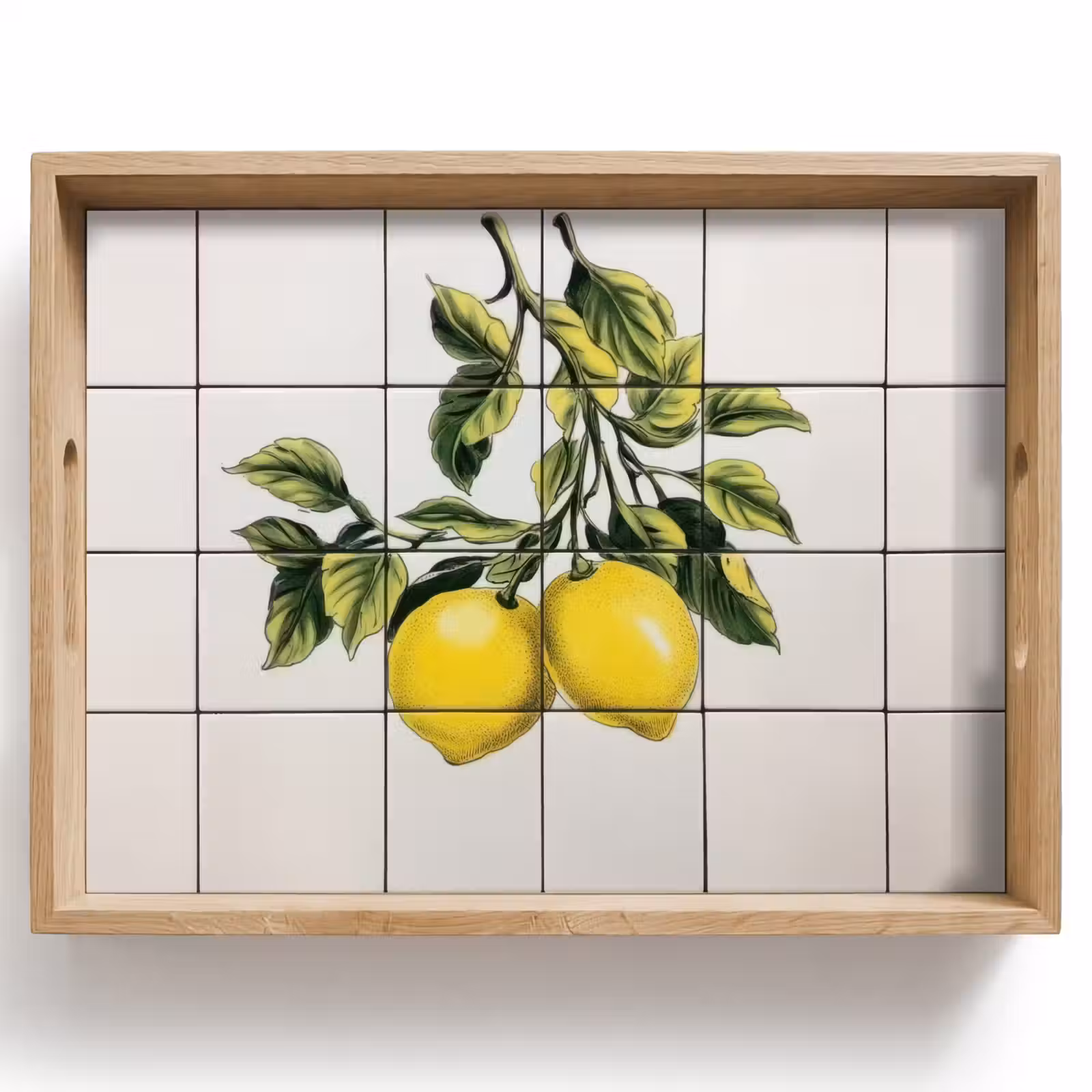 Vassoio - Limone - Decorazione - Rami — 1