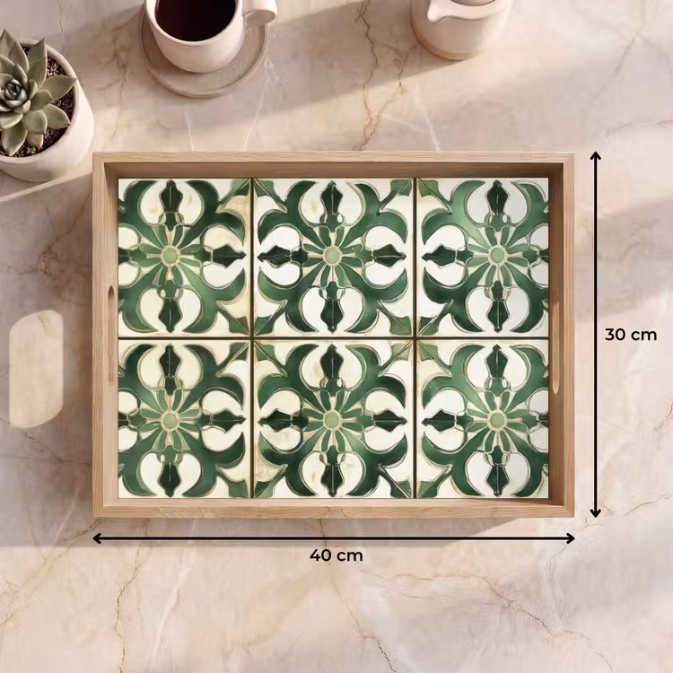 Vassoio - Interni - Ceramica - Decorazione - Spagnolo — 7