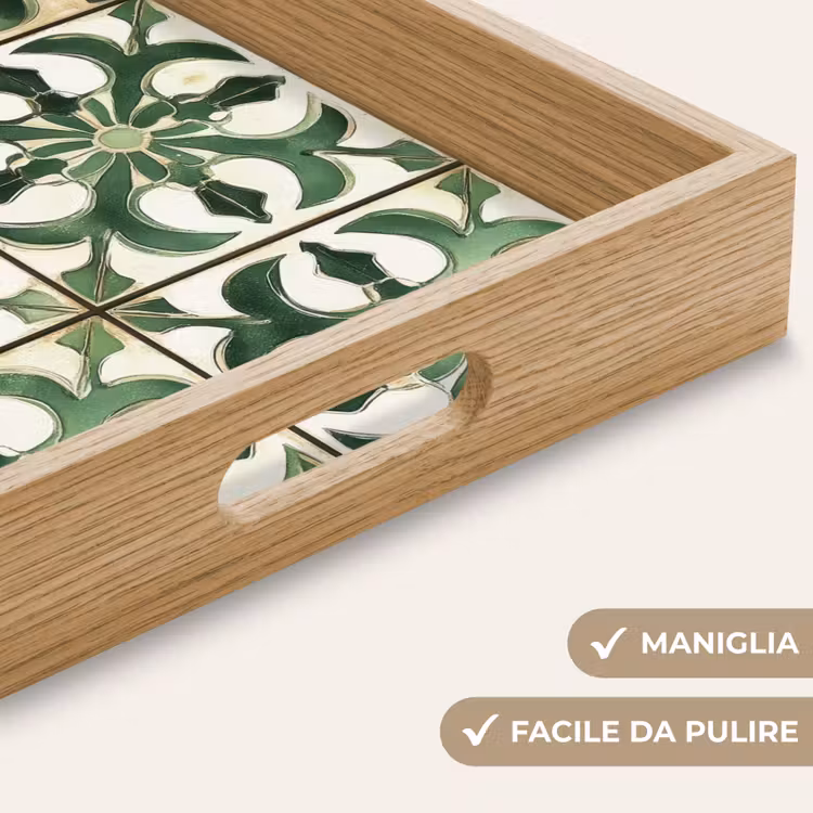 Vassoio - Interni - Ceramica - Decorazione - Spagnolo — 8
